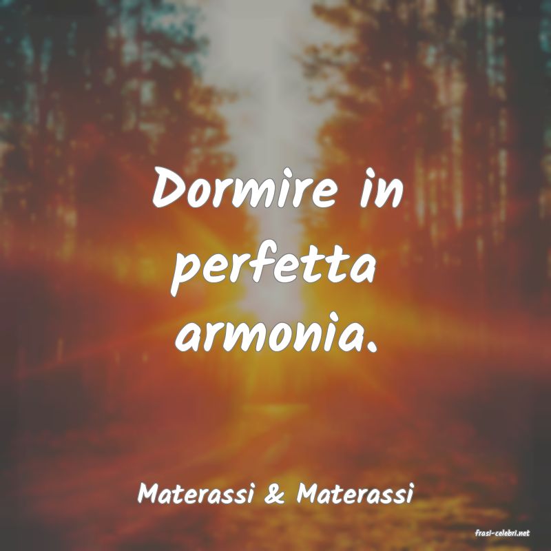 frasi di Materassi & Materassi