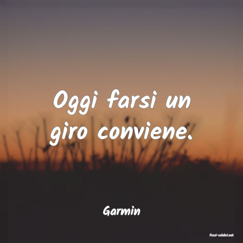 frasi di  Garmin
