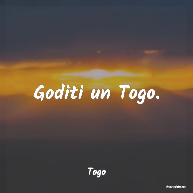 frasi di Togo