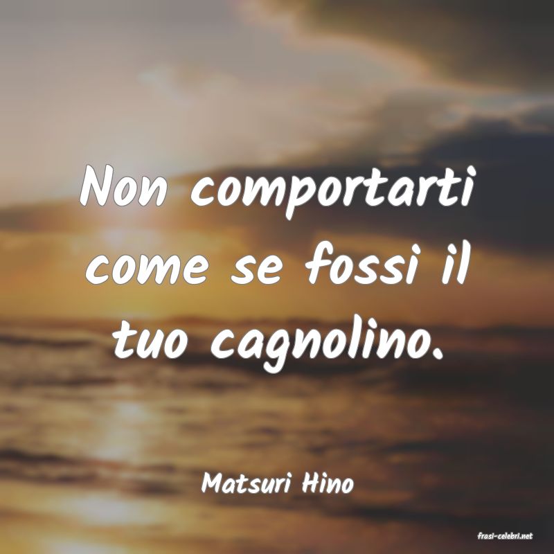 frasi di  Matsuri Hino
