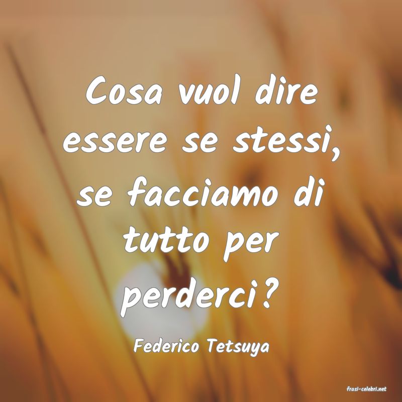 frasi di  Federico Tetsuya
