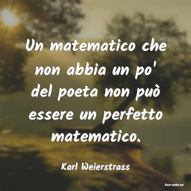 frasi di  Karl Weierstrass
